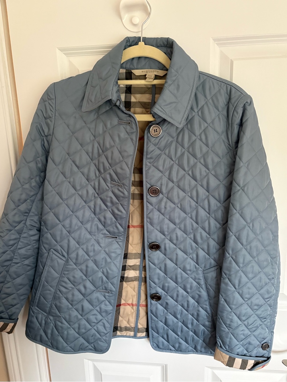 Burberry Quilted Blue Jacket
